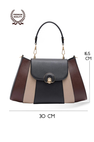 Santini Collection Bag Women's Handbag Shoulder Bag Suede Leather Bag Multi-C...