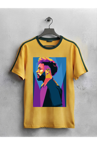 MAGORS Neymar Printed Unisex Oversize Cut Crew Neck Brazil Tshirt