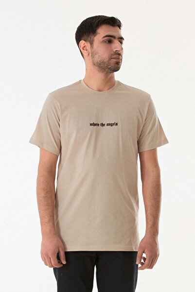 Fulla Moda Embossed Printed Crew Neck T-Shirt