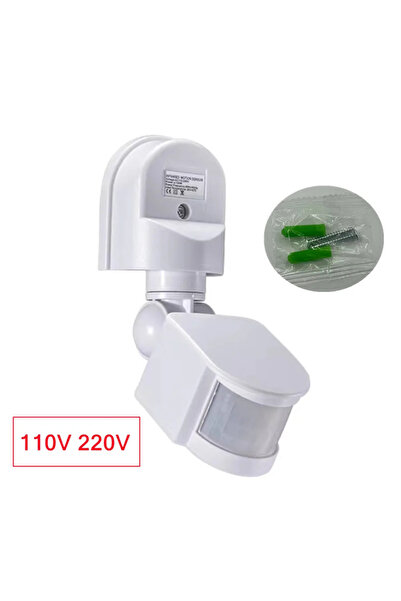 Choice3 White-110V 220V PIR Motion Sensor Switch 110V~265V LED Infrared PIR M...