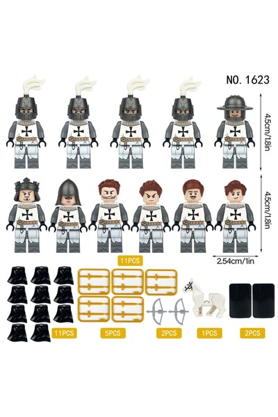 choice2 m1623 Medieval Corps assembled toys, shields, figures, toys, humanoid...