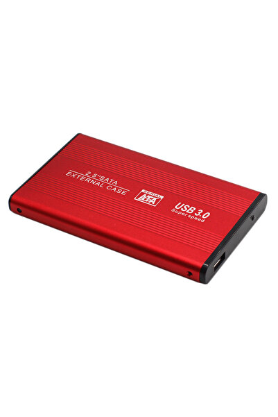 Choice3 SATA 6 Gbps Red USB 3.0 HDD Enclosure 2.5" SATA HDD SSD External Hard...