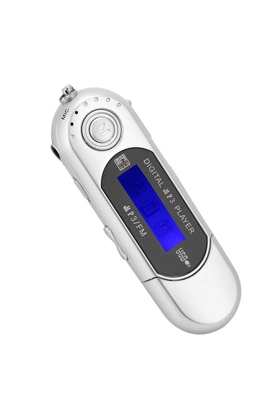 Choice WHITE Portable Music MP3 USB Player with LCD Screen Voice (Black Blue ...