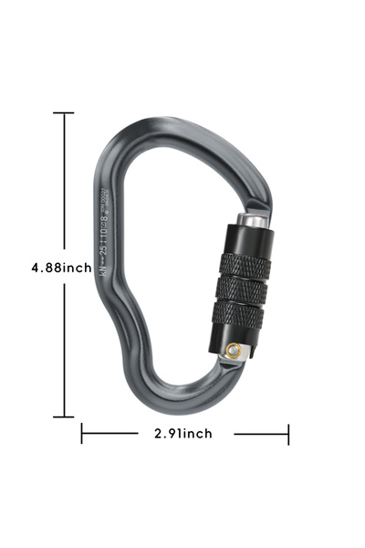 Choice3 7117TNGrey CLIWIZ Climbing HMS Outdoor Climbing Carabiner Jungle Trav...