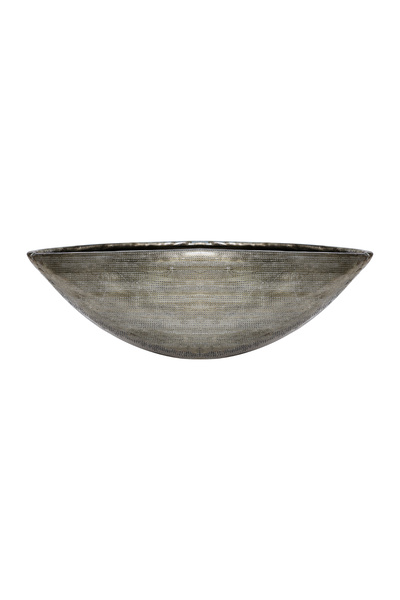 Yargıcı Metal Dövme Detaylı Vazo(36x10 Cm)
