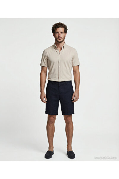 Yargıcı Regular Normal Bel Bermuda/Shorts
