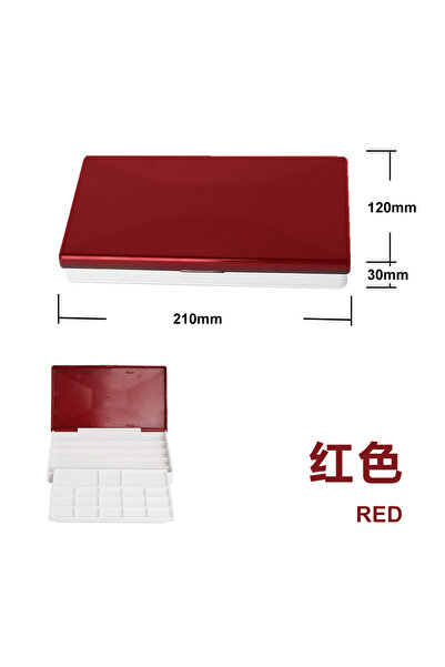 Choice1 Red SeamiArt 1pc Solid Watercolor Palette Empty Half Pan Full Pan Sto...