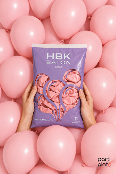 HBK Balon Makaron 11" Balloons Hbk Pink 100Pcs
