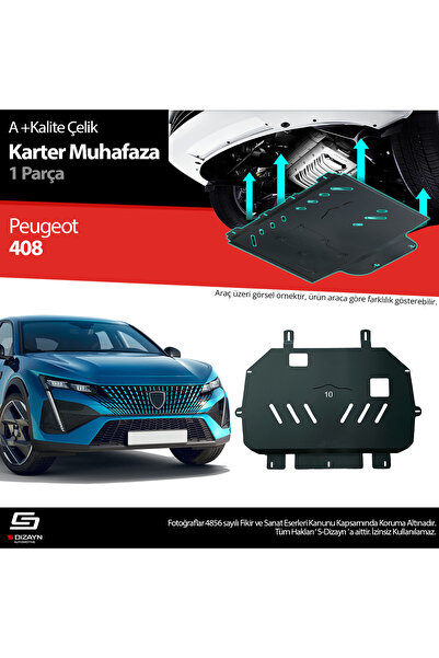 S Dizayn S-Dizayn Peugeot 408 Çelik Karter Muhafaza Koruma 2023 Üzeri A+ Kali...