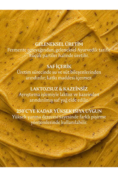 ojas kitchen Kimyonlu Sade Yağ / Ghee 225 gr – Laktozsuz, Kazeinsiz, Gdo’ Suz – Saf Yağ / Sadeyağ