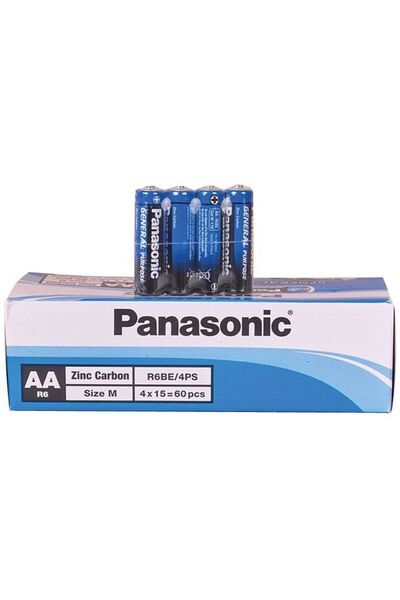 PANASONIC Çinko Karbon Kalem Pil (Aa) R6Be/4S (60 Lı Kutu)