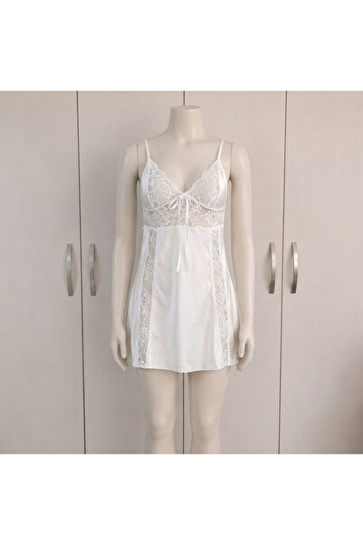 Lady Lingerie فستان نوم نسائي من الساتان والدانتيل مع روب متناسق - طقم ملابس ...