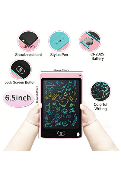 Choice 6.5inch pink 6.5'' LCD Writing Drawing Tablet Electronic Drawing Board...