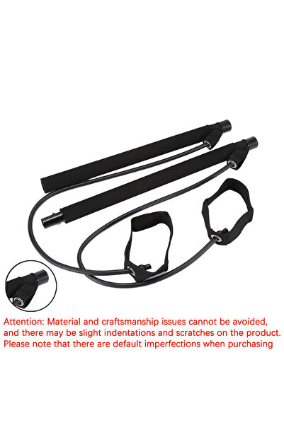 Choice7 Black Pilates Kit with Resistance Bands, Multifunctional Yoga Pilates...