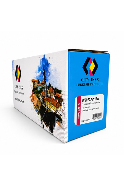 City Inks حبر تركي سيتي انك متوافق مع HP 117A أحمر (Magenta) – W207...