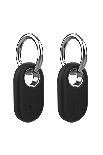 Choice حافظة حماية سيليكون سوداء لـ SmartTag 2، حافظة حماية مضادة للخدش مع سل...