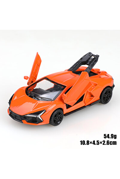 Choice1 Lambo Orange 1:43 Scale Replica of the SVJ Pullback Alloy Car Model, ...