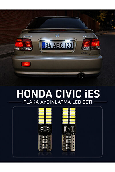 TVS Honda Civic IES Plaka Aydınlatma Seti Beyaz Özel COB LED