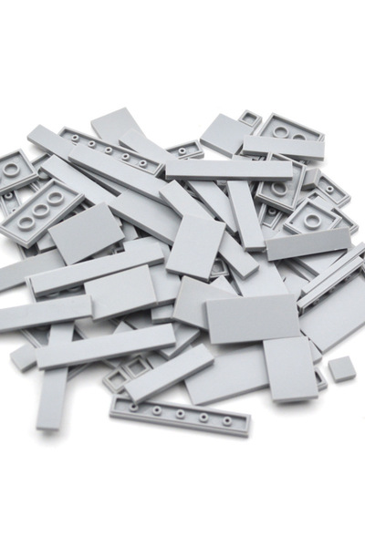 Choice4 light grey 150PCS DIY Model Smooth Thin Building Blocks MOC Multicolo...