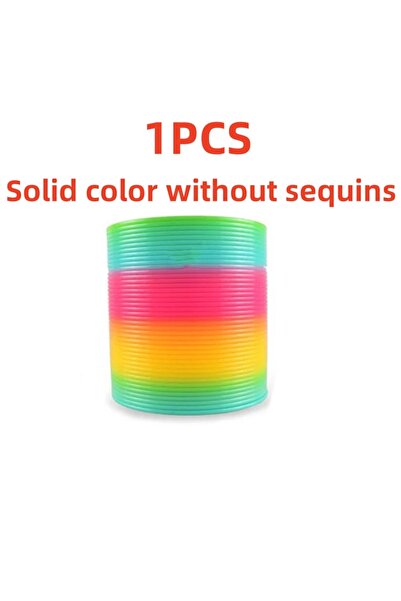 Choice 1PCS wu liang pian Rainbow Circle Fun Folding Toy Material Spring Coil...