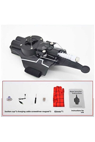 Choice 777-1 Web Shooter Glove Toy, Automatic Rewind Launcher with Suction Cu...