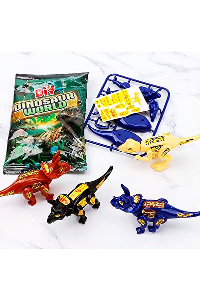 Choice 10pcs 10Pcs Mini DIY Dinosaur Model Assembled Puzzle Kids Birthday Par...