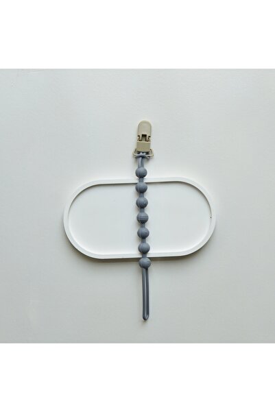 Choice4 Grayish blue Instagram's New Solid Color Silicone Chain Baby Pacifier...