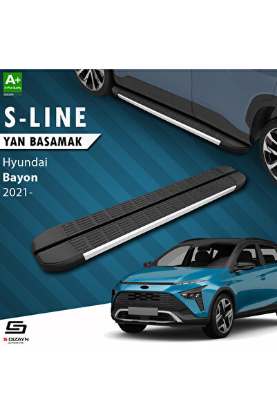 S Dizayn Hyundai Bayon S-Line Aluminyum Yan Basamak 173 Cm 2021 Üzeri A+ Kali...