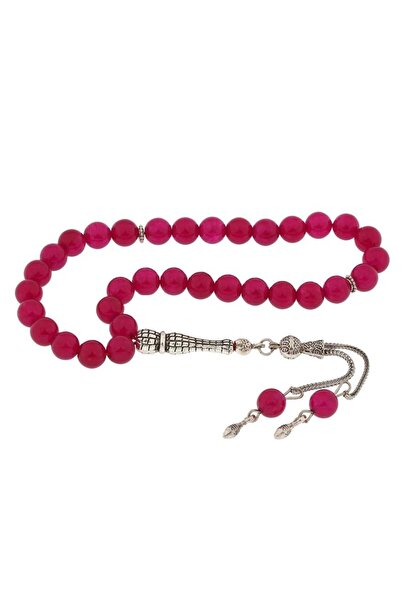 Inure Jewelry ​ Natural Stone Metal Tassel Jade Stone Prayer Beads