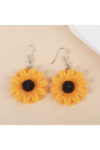 Choice 30mm 1pair Resin Daisy Chrysanthemum SunFlower Drop Earrings Multi-szi...