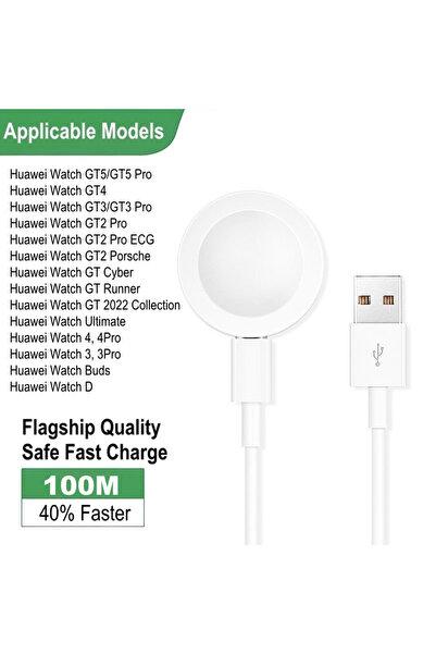Choice5 White with cable 2025 Charger Dock For Watch 5/4/3/GT5 Pro/GT4/GT3 Pr...