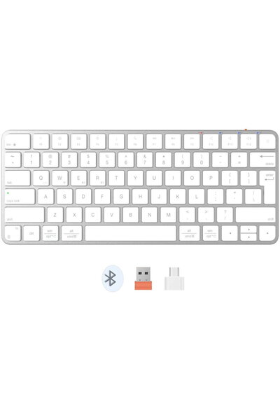 MeeTion Tastatura bluetooth slim K210MW, Alb