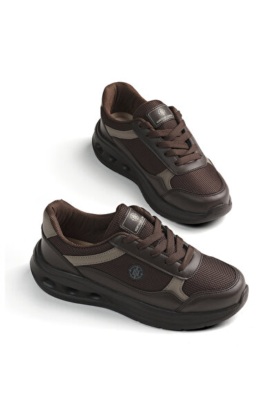 Tonny Black Women's Brown Mink Faylon Sole Comfortable Lace-Up Sneaker