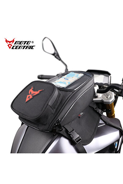 Choice3 Red Waterproof Magnetic Motorcycle Oil Fuel Tank Bag Navigation Unive...