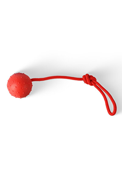 Choice 7.2cm Red Ball with Rope Pet Teeth Indestructible Bite Toy Funny Puppy...