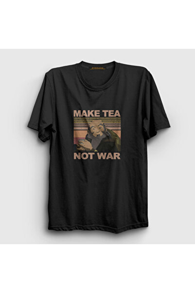 Presmono تي شيرت أسود للجنسين من Iroh Make Tea Anime Avatar The Last Airbende...