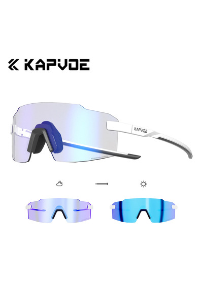 KAPVOE Photochromic-BL-04 Photochromic Runnning Sunglasses Light-Weight Cycli...