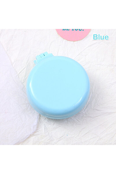 Choice4 Blue Mini Hair Comb With Mirror Foldable Comb Travel Portable Massage...