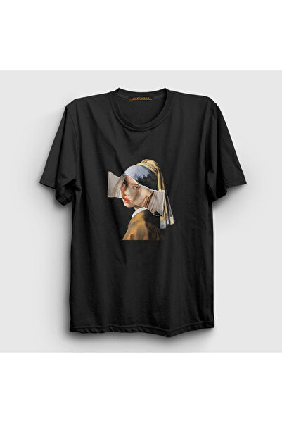 Presmono Унисекс црна T-shirt Vermeer V2 Billie Eilish 155053tt