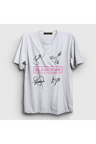 Presmono Unisex beli znakovi Blackpink T-shirt 19622tt