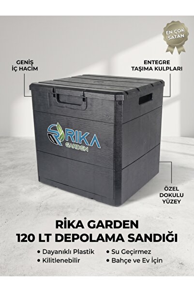 Rika Garden 120 Lt Organizer Kapaklı Bahçe, Balkon, Kiler Sandığı Çok Amaçlı ...