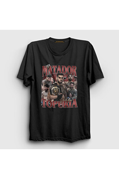 Presmono Unisex Black Pray Ufc Mma Ilia Topuria T-Shirt 524431 Tt