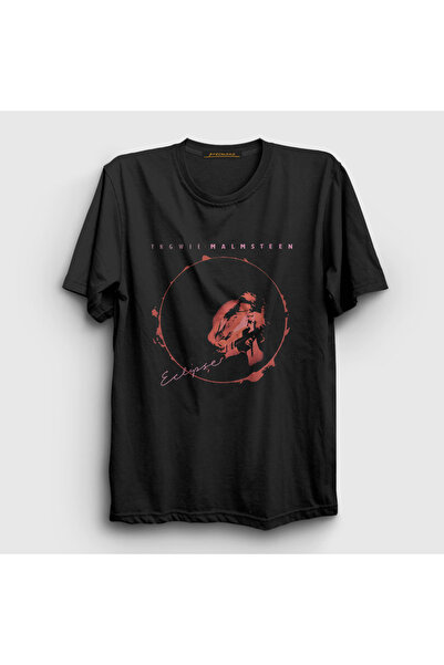 Presmono Unisex crna Eclipse gitara T-shirt 527010tt