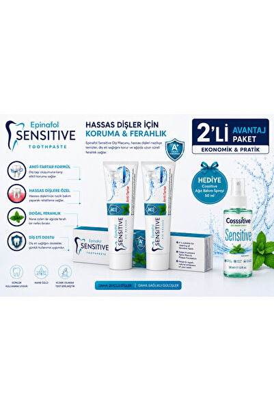 Epinafol Sensitive A Plus Diş Macunu 2'li