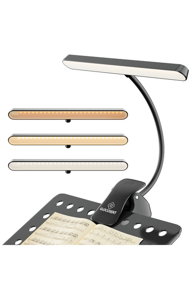 Choice black NV 57 LED Super Bright Music Stand Light Eye Caring Clip-on Pian...