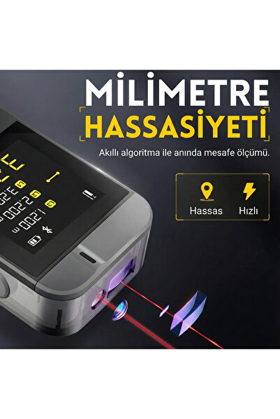 FNIRSI IR40 Akıllı Mesafe Ölçer Lazer Metre
