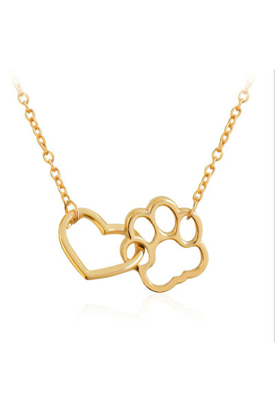 Choice 45cm XL230G Fashion Cute Dog Paw with Heart Necklaces & Pendants for W...