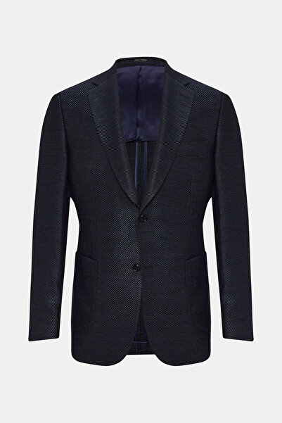 W Collection LACİVERT DÜĞMELİ LİYOSEL CEKET