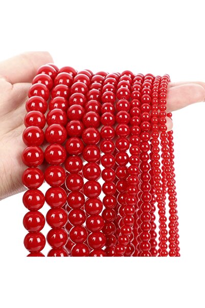 Choice 6mm approx 60pcs Red Coral Stone Beads Round Loose Spacer Beads for Je...