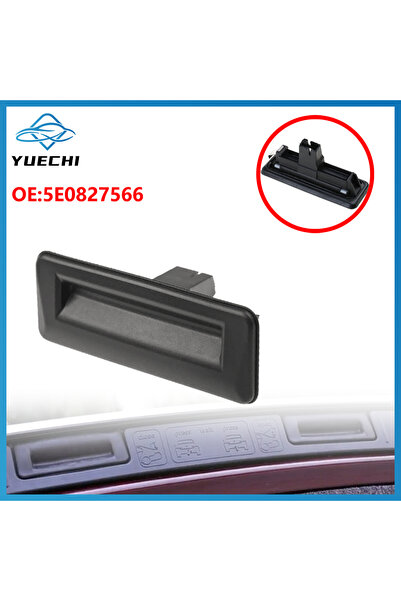 Choice 1PCS 5E0827566 Car Tailgate Handle Door Trunk Release Switch For VW Po...